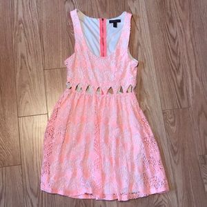 orange summer dress